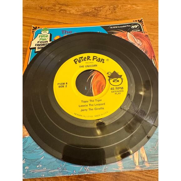 Vintage Vinyl: The Unicorn, Peter Pan Pop Singers Record - Picture 3 of 4